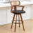 Swivel Upholstered Cane Back Counter Stools-592409355-592409354