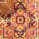 Dercyn Geometric Medallion Orange/Blue Rug
