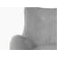 Chaise d'appoint pivotante en tissu de couleur zinc