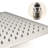 Brushed Nickel Ceiling Mounted Shower Featuring 10" Head & Handheld - Natural Rainfall Feeling, Self-cleaning Nozzle, Conforms To American Standard Pipe Installation, Wall In With Simulates Rainfall,-118034669