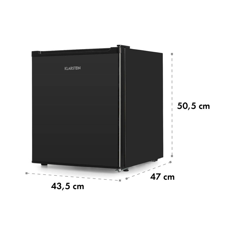 Klarstein Scooby 40m³ L Freestanding Mini Fridge, Black