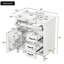 Meuble-lavabo simple autoportant de 30 po avec tiroir basculant et armoire de rangement réglable-668298044