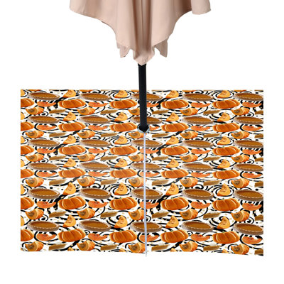 Pumpkin Geometric Thanksgiving Tablecloth