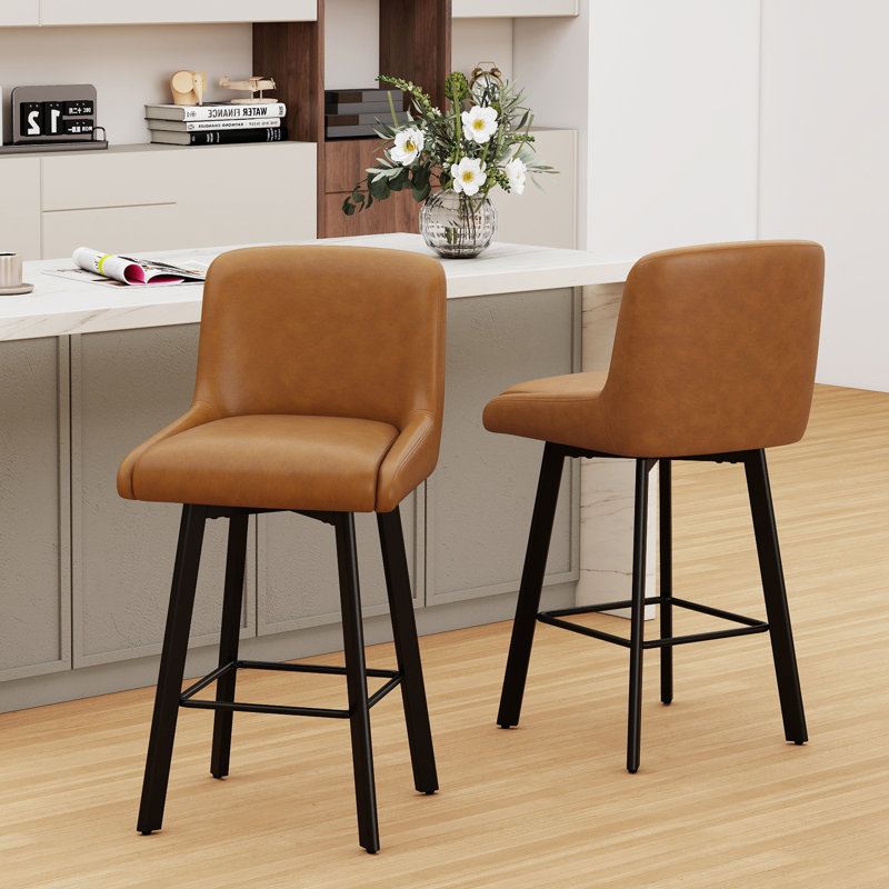 Tabouret de bar 26 po H, 2, Brun whisky, Tabouret de bar = siège d'une hauteur de 26 po