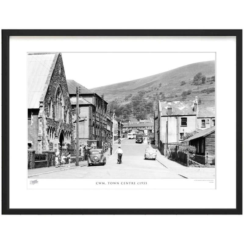 Cwm, Town Centre C1955 - Single Picture Frame Print, 45cm H x 60cm W x 2.3cm D