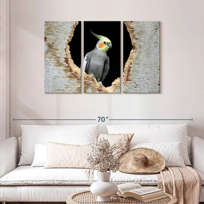 Brampt Cockatiel In A Hole, 28" H x 45" W