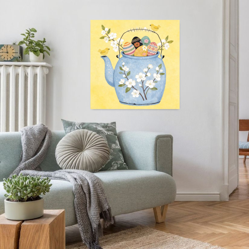 Imprimé mural de Pâques, fleurs de cerisier, nature, printemps, 32" H x 32" W