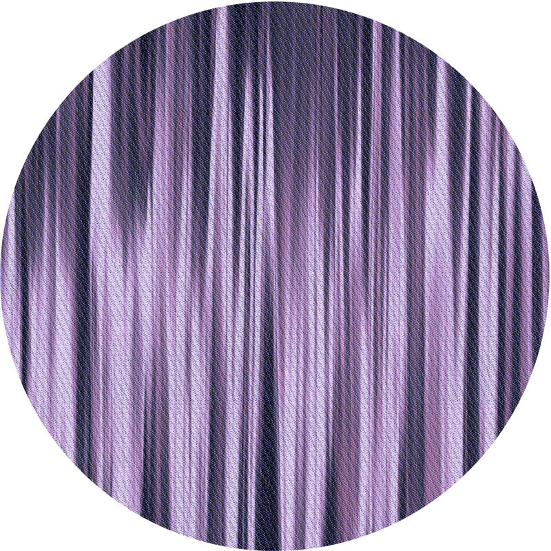Striped Indoor Rug, Round 4'