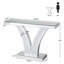 100cm Glass Top Console Table