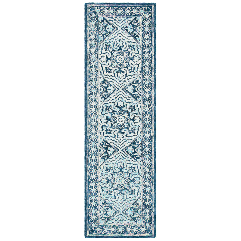 Rubalcava Hand Tufted Wool And Cotton Oriental Rug, Runner 2'3" x 6'