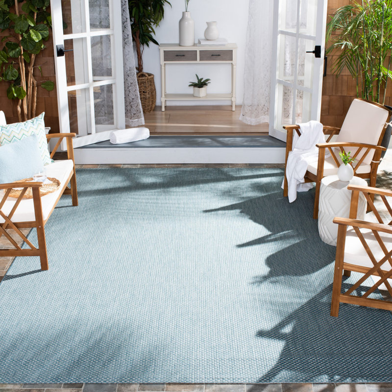 Tapis d'intérieur / extérieur de couleur unie Chanal Performance, Rectangle 9 pi x 12 pi