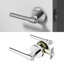 Poignée de porte Zen Design moderne dissimulé pour (couloir et garde-robe) - Style minimaliste élégant en chrome-114645566