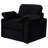 Collins Upholstered Power Recliner Chair Black-128870358