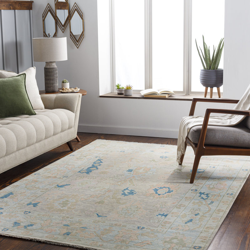 Tonny Wool Oriental Indoor Rug, Rectangle 6' x 9'