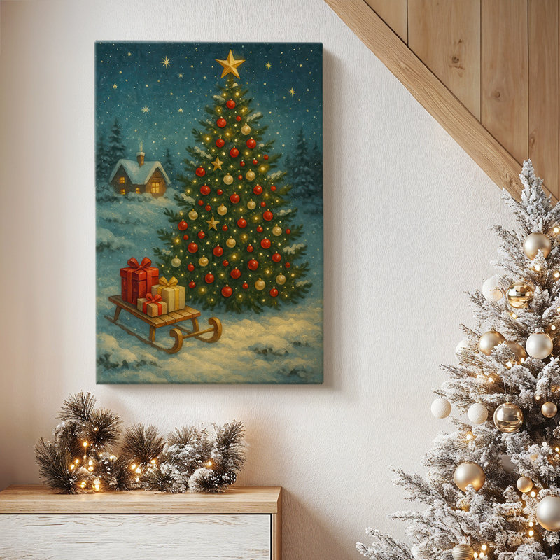 «Sage Star Carol», toile tendue avec châssis de qualité supérieure, H 12 po x l 8 po