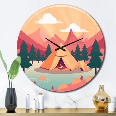 Nature's Camp - Horloge murale campagne