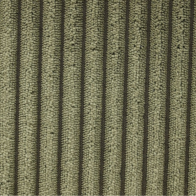 Wongso Sectional With Pull-out Sleeper, Green Corduroy
