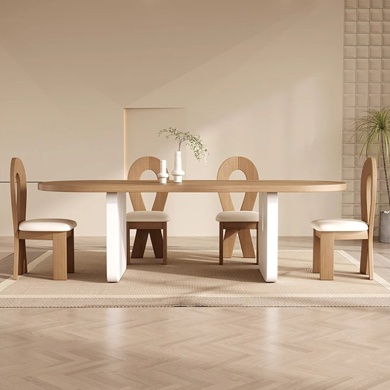 Ensemble de salle à manger Zanilah, Blanc, H 29,53 po x L 70,87 po x l 31,5 po, 5