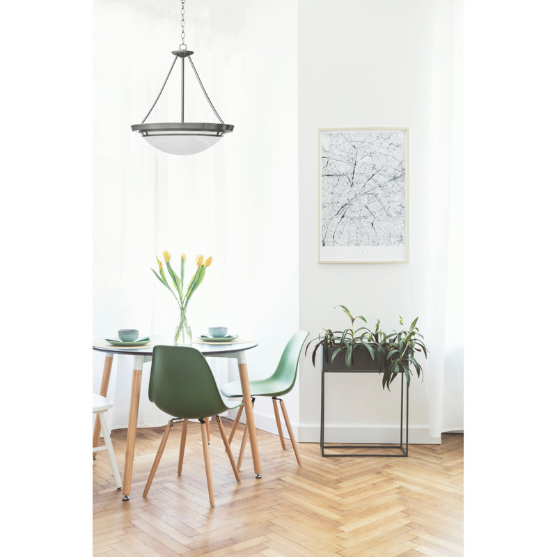 Lustre en acier inoxydable 19 po Haxby