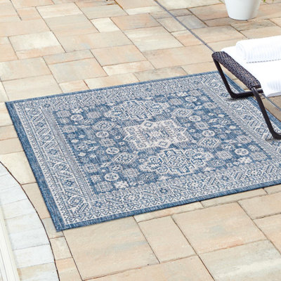 Tapis intérieur / extérieur brun Anariya