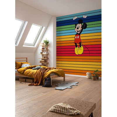 Mickey Magic Rainbow 3m x 2.5m Matte Non-pasted Mural