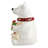 Gibson Home Polar Friend Durastone 8.5In  Holiday Cookie Jar In White And Multi