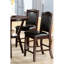 Bridgham de 2 chaises brun foncé à hauteur de comptoir - siège en similicuir, design confortable et élégant pour la salle à manger, cuisine élégante et confortable