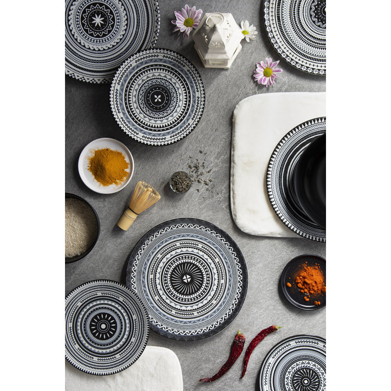 Etnico Ceramic Dinnerware Set 18 Piece - Service for 6