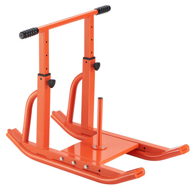 Traîneau à poids, traîneau électrique en acier, traîneaux d'entraînement physique pour améliorer la vitesse de l'exercice sportif, équipement d'entraînement avec poignée à hauteur réglable, compatible avec les plateaux de poids de 1/2 po, orange