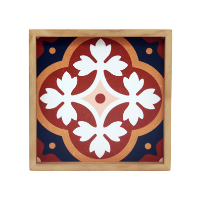 Cadre d'art en bois rouge 9,5 po