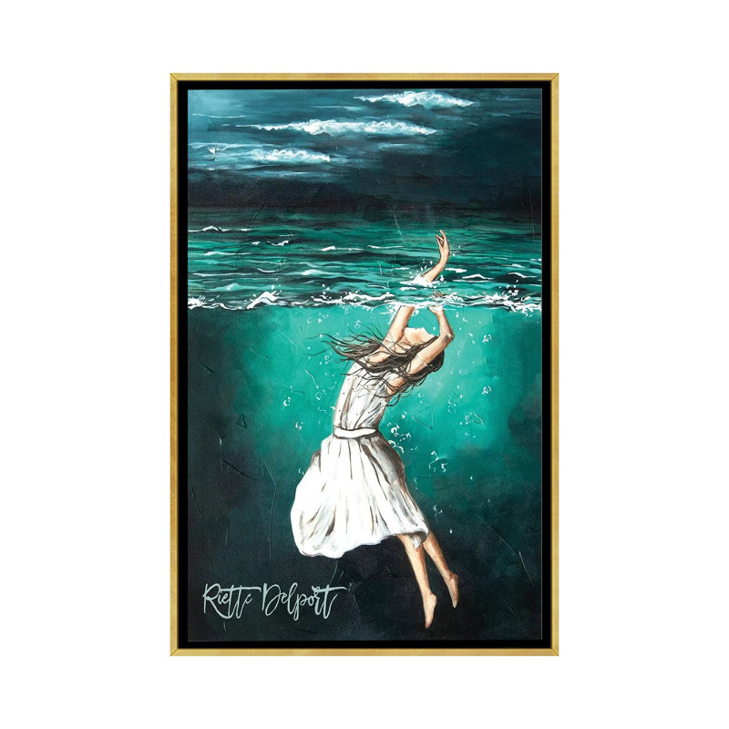 Grace, Impression sur toile flottante sans passe-partout, H 26 po x l 18 po, Doré
