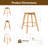 16" W Upholstered Swivel Counter Stool-1145952122-1145952121