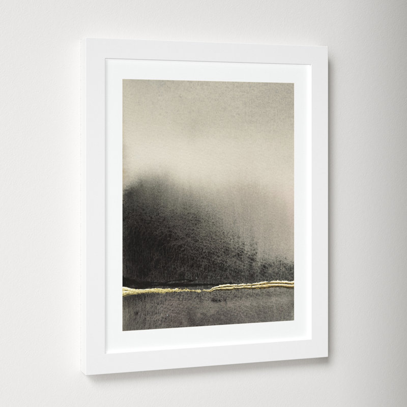 Oneliners-1 by Design Fabrikken, 42.12" H x 32.12" W x 0.88" D, Black Framed Paper