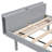 Bed Frame With Built-in USB Port on Shelves Headboard-70137910