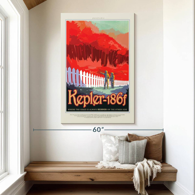 Oberle Retro Kepler 186F Print, 51" H x 34" W