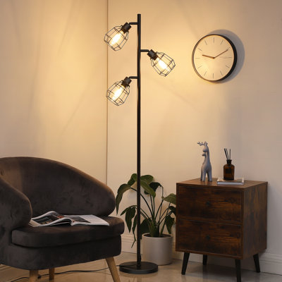 Eppler 3-Light 65'' Tree Floor Lamp with Bulbs Included