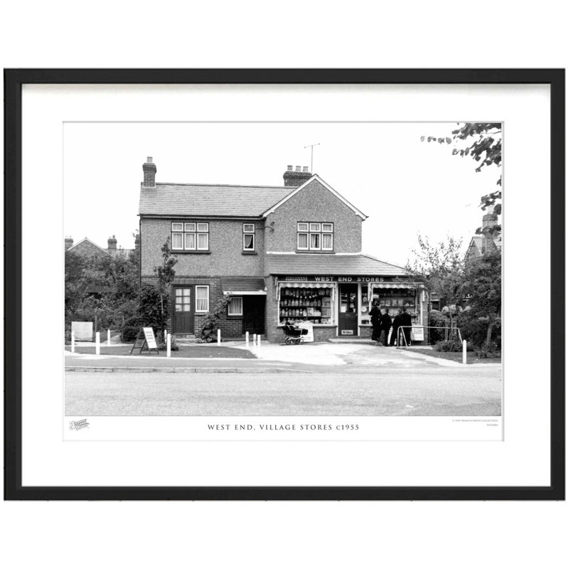 West End, Village Stores C1955 by Francis Frith - Single Picture Frame Print, 45cm H x 60cm W x 2.3cm D