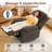 Recliner Chair, Rocker Recliner Chairs With Massage & Heating For Living Room Bedroom, Chenille Fabric-1648574786