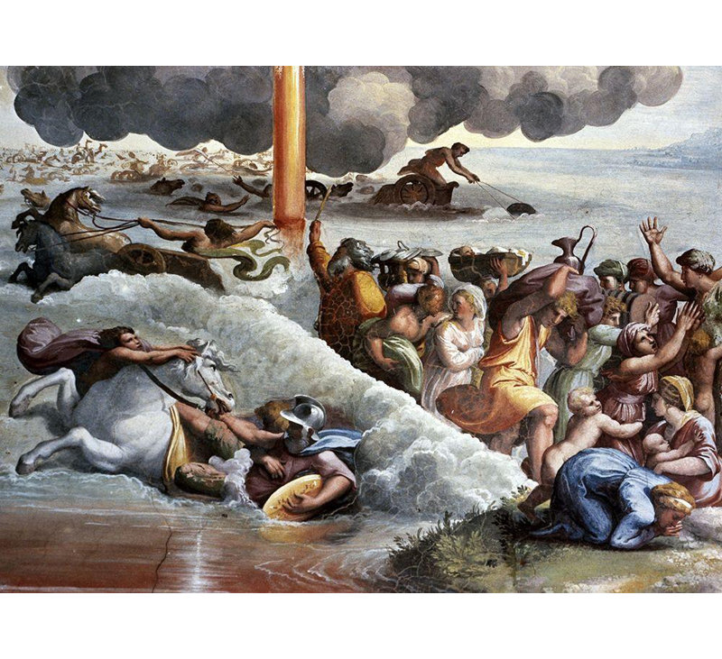 «World Menagerie Raphael Gallery», art sur toile tendue: Moïse traversant la mer Rouge, H 28 po x l 37 po