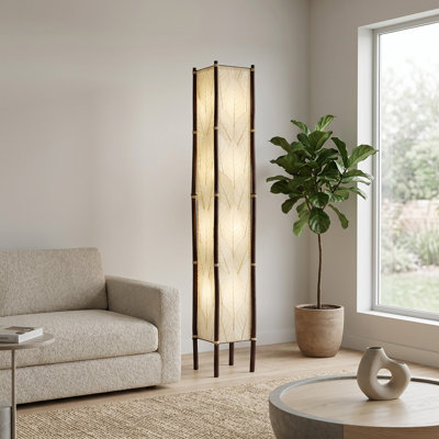 Quintan 72'' Black Column Floor Lamp