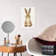Cute Brown Bunny Minimalist Rabbit Forest Wall Art Print by Mathieu - Wrapped Canvas Print-1607622228