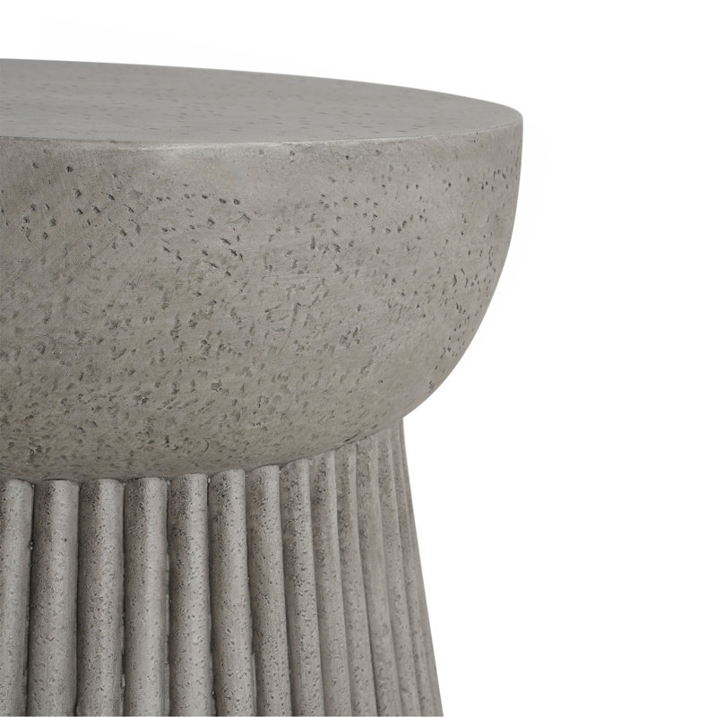 Outdoor Lightweight Concrete Side Table