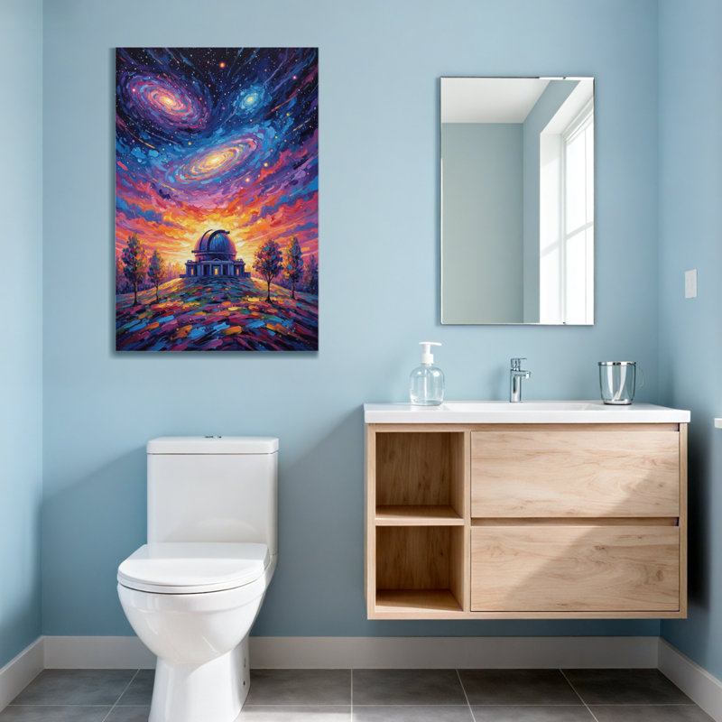 «Landscape & Nature Cosmic Sky», reproduction d'art, H 48 po x l 32 po