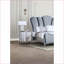 Table de chevet 3 tiroirs Silver Glam