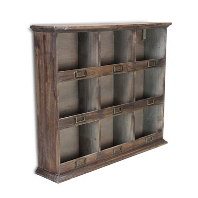 Bibliothèque standard en bois massif H 22,75 "x l 26,75"