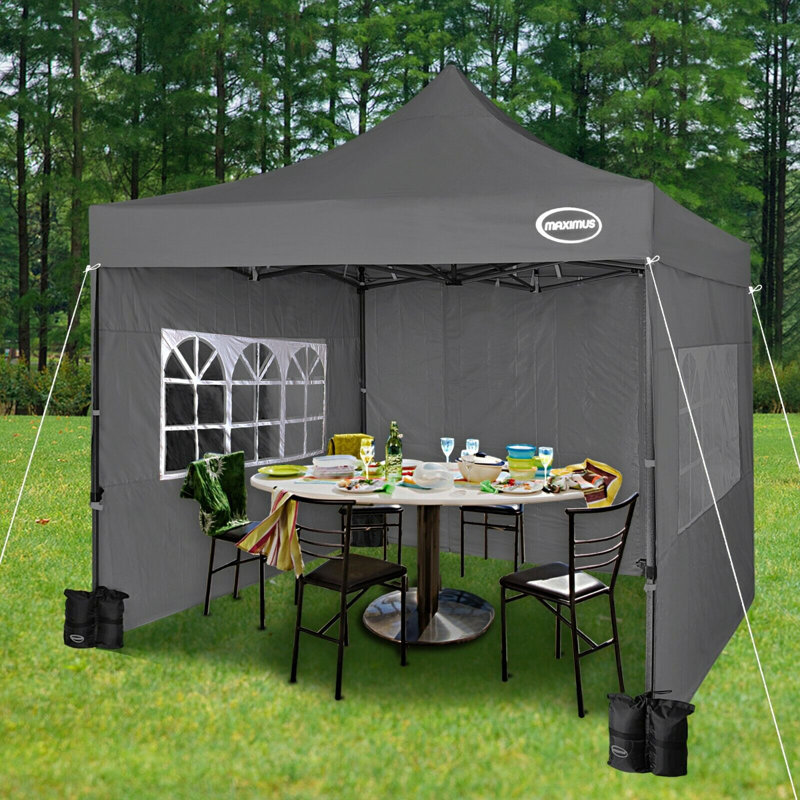 Lawrence 3m x 3m Metal Pop-Up Gazebo, Grey