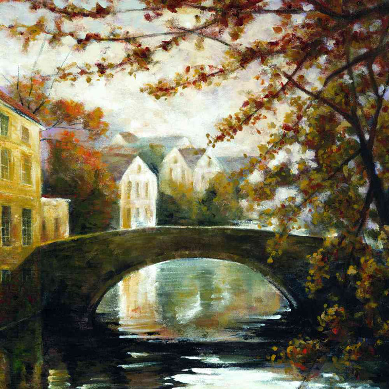 Along The Waterway 2 - Wrapped Canvas Painting, 76cm H x 76cm W x 3.8cm D