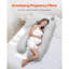Coussin de maternité en U pour tout le corps, ultra doux et respirant