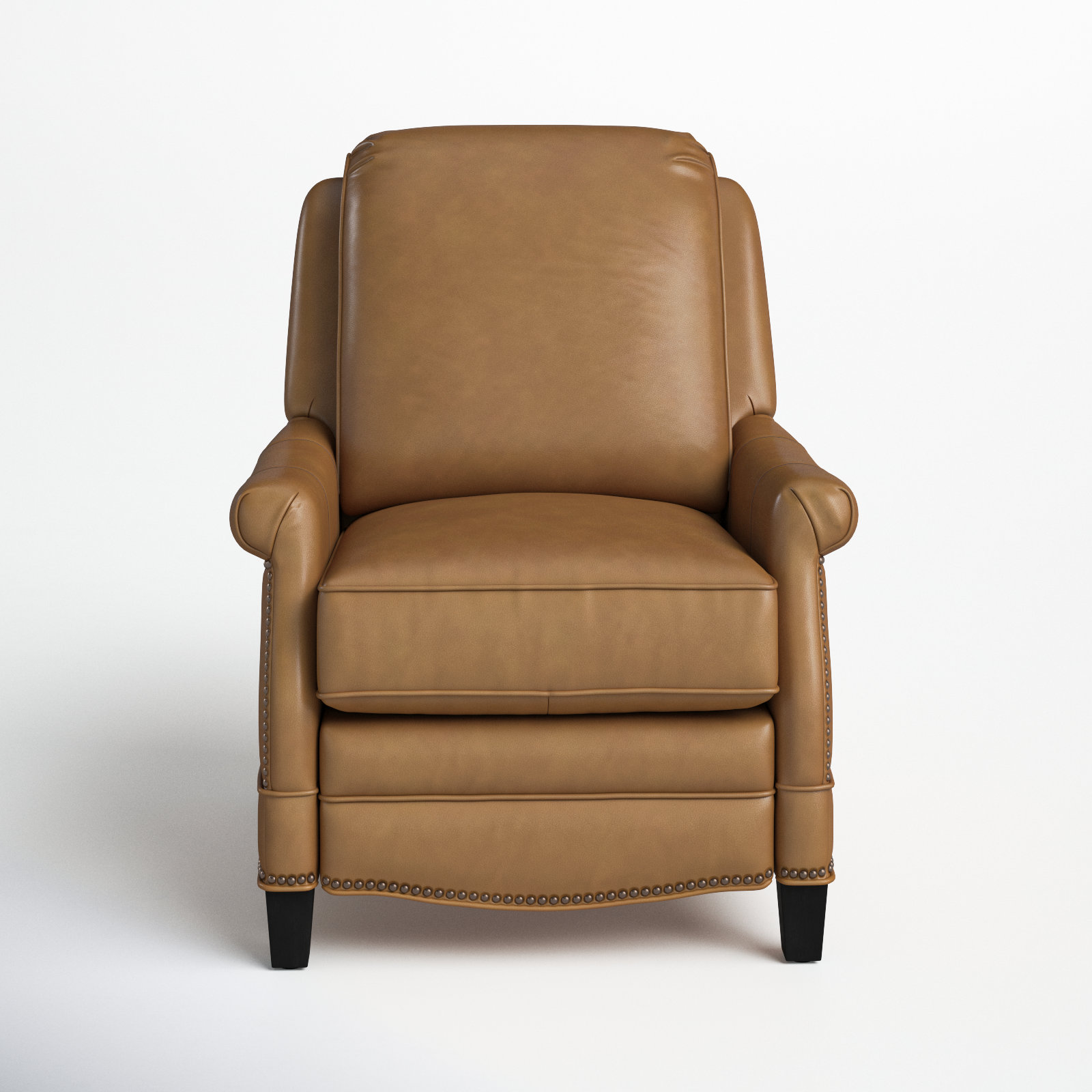 Dunlevy Recliner, Shoreham Ponytail Genuine Leather