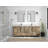 Malibu 84'' Double Bathroom Vanity with Top-76007451